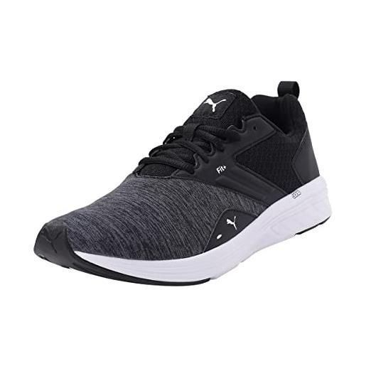 PUMA unisex nrgy comet running shoes, puma black-puma white, 44 eu