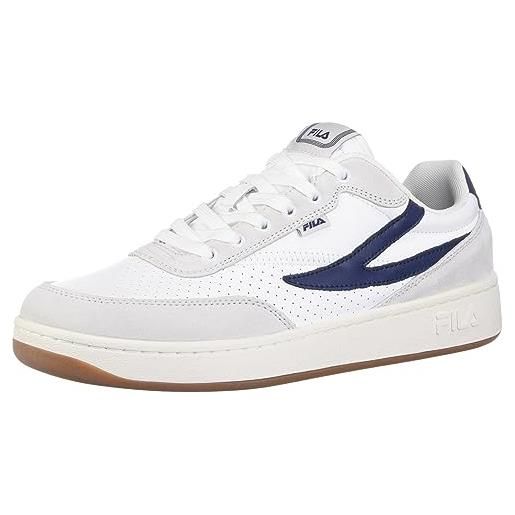 FILA fila sevaro s, scarpe da ginnastica uomo, bianco (white fila navy ffm0218), 42 eu stretta