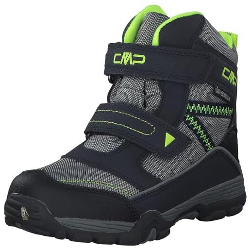 CMP kids pyry snow boot wp, stivali da neve unisex - bambini e ragazzi, antracite-ghiaccio, 35 eu