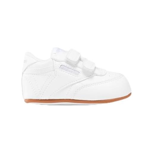 Reebok club c crib, sneaker unisex-bimbi 0-24, white/white/white, 18.5 eu