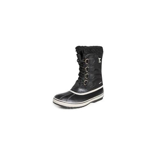 Sorel 1964 pac nylon wp, stivali da neve impermeabili, uomo, black/ancient fossil 2024/2025, 44 eu