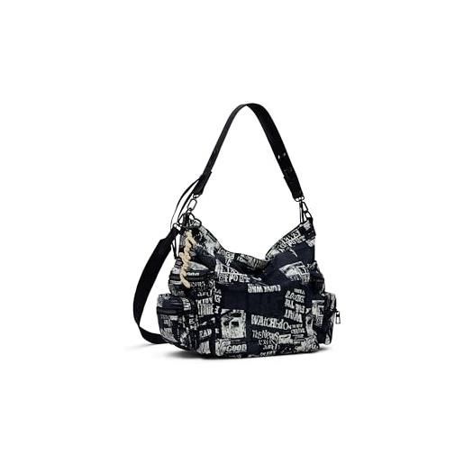 Desigual bag_newspaper arica, 2000 black, u