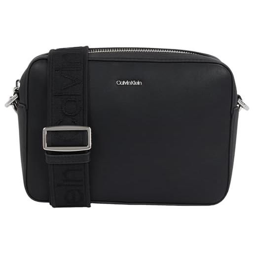 Calvin Klein donna borsa a tracolla must camera bag piccola, nero (ck black), taglia unica