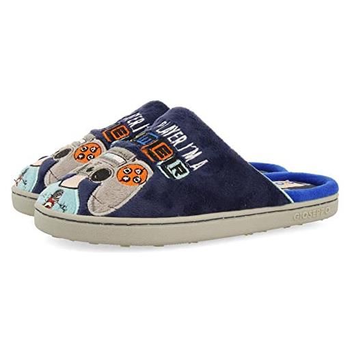 GIOSEPPO pantofole blu navy con stampa gamer per bambina e bambino bryne