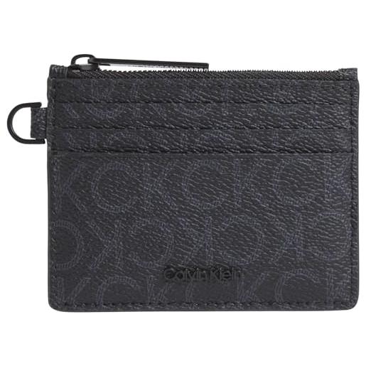 Calvin Klein ck must mono cardholder lv04d1039g portacarte da uomo, nero (nero), taglia unica, nero (nero), taglia unica