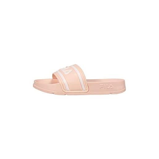 Fila morro bay slipper teens, slides unisex - bambini e ragazzi, rosetta pale, 31 eu
