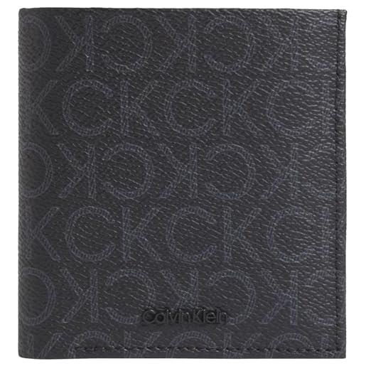 Calvin Klein ck mst mn cmp trfld lv04d1040g portafogli uomo, nero (nero), taglia unica, nero (nero), taglia unica