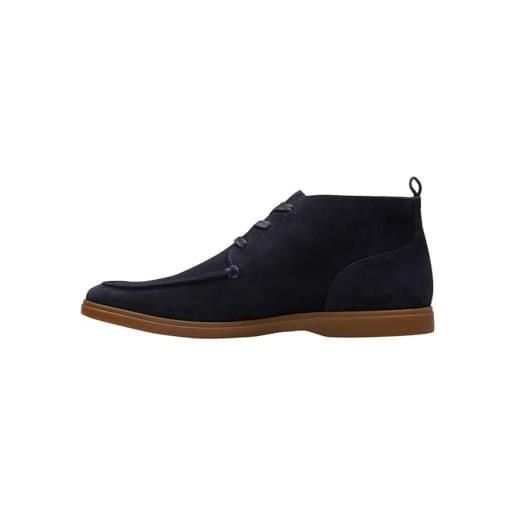 Clarks torford mid, scarpe stringate uomo, navy suede, 39.5 eu