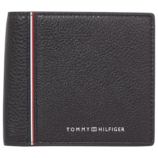 Tommy Hilfiger uomo borsello corp in pelle, nero (black), taglia unica