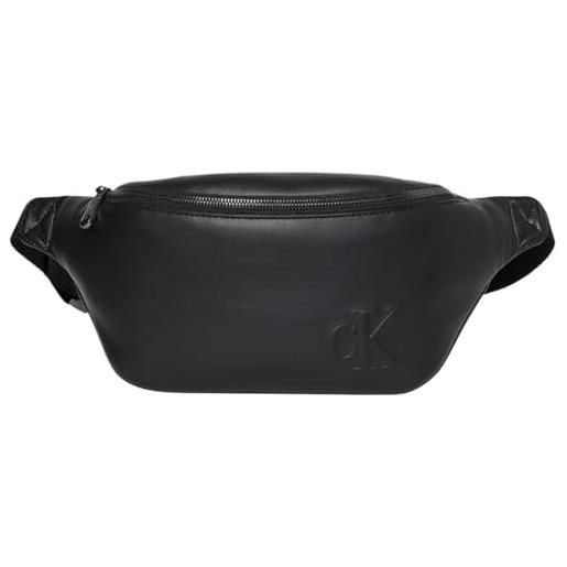 Calvin Klein bold ck waistbag lv04d3249g, marsupio adulto, black (black), taglia unica