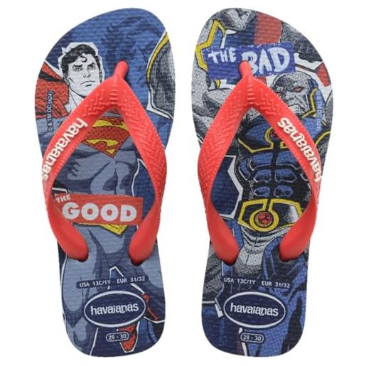 Havaianas kids top herois dc, infradito, navy blue, 29 eu