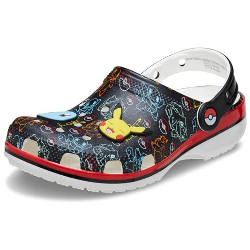 Crocs pokemon print cls clg k, zoccoli unisex - bambini e ragazzi, multicolore, 29/30 eu