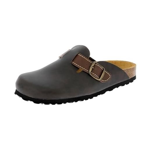 Lico bioline clog, ciabatte, uomo, marrone, 46 eu