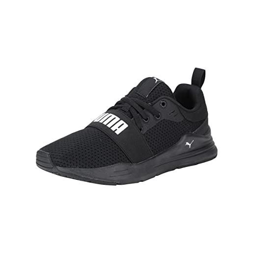 Puma unisex youth puma wired run jr sneakers, puma black-puma white, 37.5 eu
