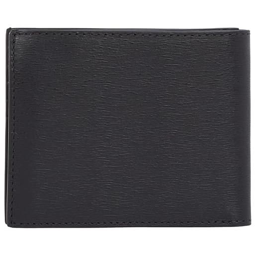 Calvin Klein uomo borsello bifold in pelle, nero (black epi), taglia unica