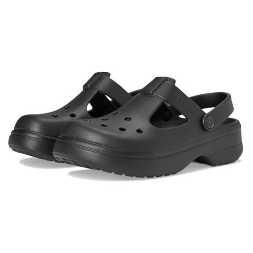 Crocs classic mary jane clog k, zoccoli unisex - bambini e ragazzi, nero, 34/35 eu