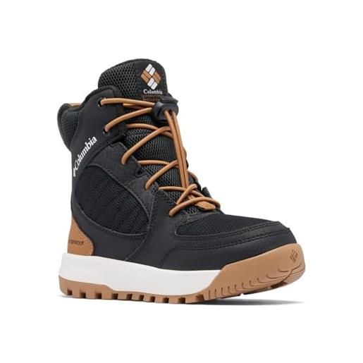 Columbia portlander omni-heat, stivali da neve unisex - bambini e ragazzi, light brown/spice , 39 eu