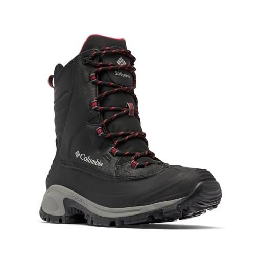 Columbia bugaboot 3, stivali da neve uomo, black/bright red 2024 , 42 eu