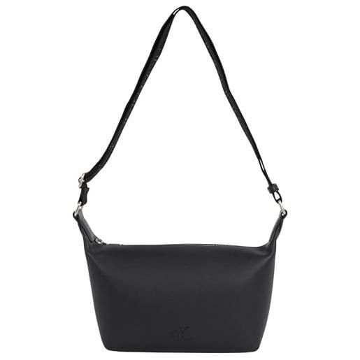 Calvin Klein donna borsa a spalla ultralight con zip, nero (black), taglia unica