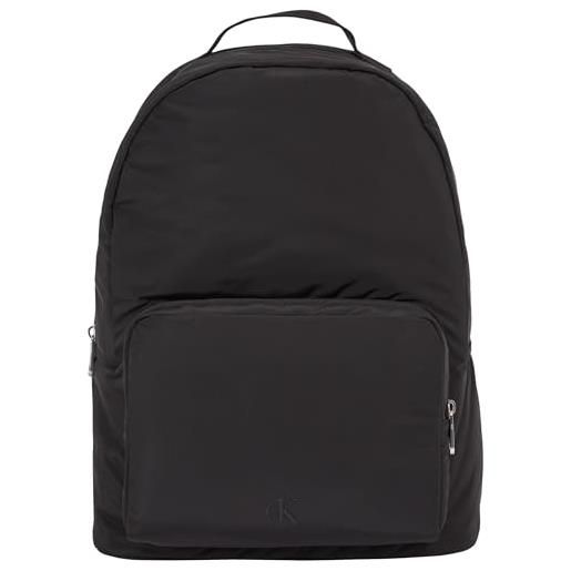 Calvin Klein uomo zaino center zip medio, nero (black), taglia unica