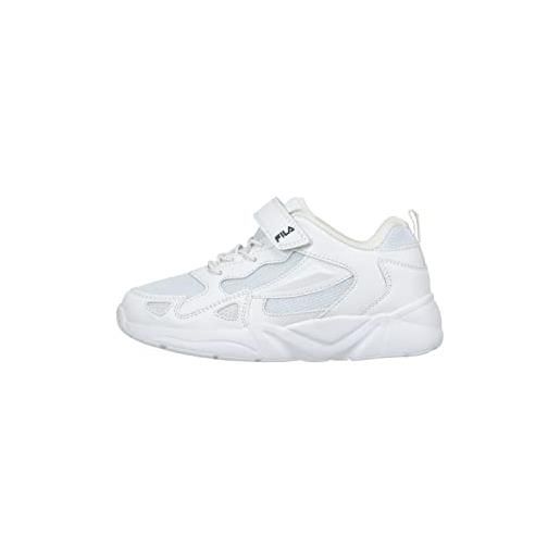 FILA ventosa velcro kids, sneaker, bianco, 29 eu