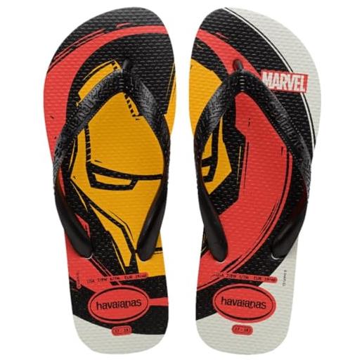 Havaianas top marvel logomania (mini me) - infradito ragazzi, white, 23/24 eu