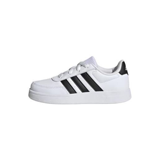 adidas breaknet, sneakers unisex - bambini, bianco (ftwr white/core black/core black), 36 2/3 eu