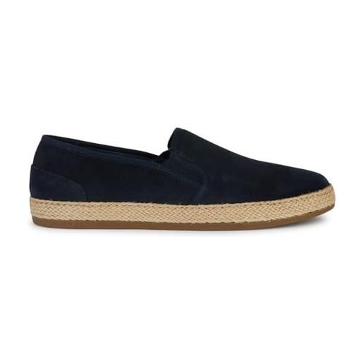 Geox u pantelleria a, espadrille wedge sandal uomo, marina militare, 46 eu