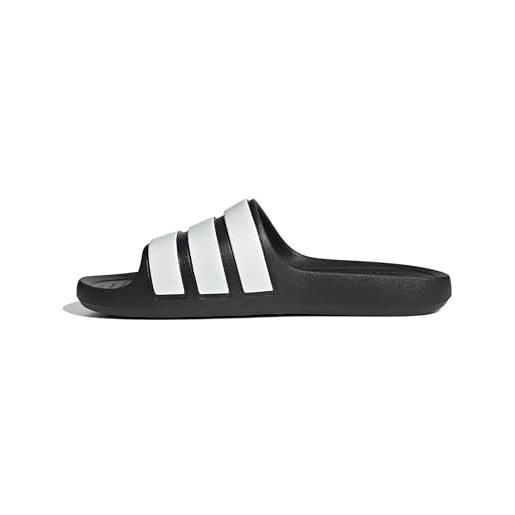adidas unisex - adulto adilette flow slides, core black/ftwr white/core black, 39 eu