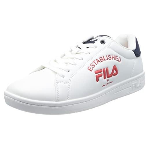 Fila crosscourt 2 nt logo, scarpe da ginnastica uomo, fila navy fila red, 41 eu