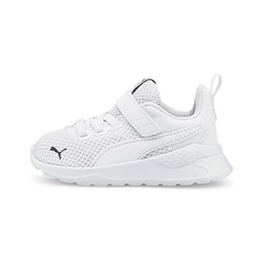 PUMA anzarun lite ac inf, scarpe da ginnastica unisex - bimbi 0-24, puma white puma white, 26 eu