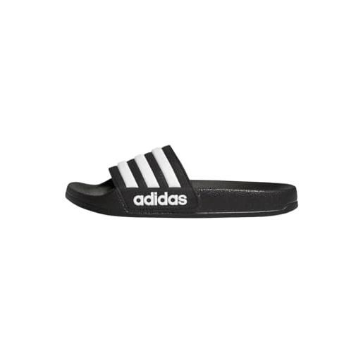 adidas adilette shower slides, infradito unisex - bambini e ragazzi, core black ftwr white core black, 28 eu