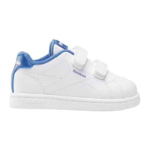 Reebok royal complete cln 2.0 two strap, sneaker, ftwrwhite/ftwrwhite/twilightblue, 24 eu