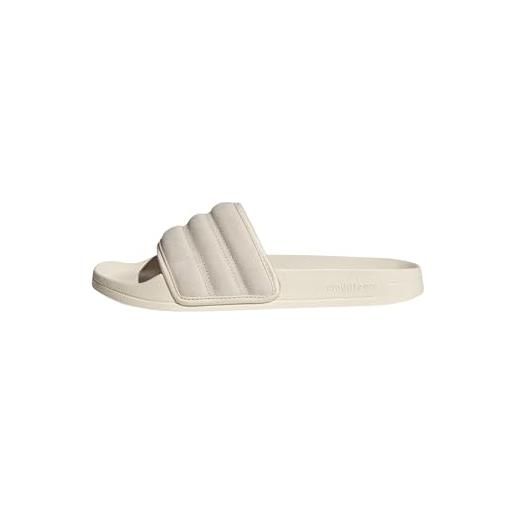 adidas unisex - adulto adilette noshower slides, wonder white/wonder white/wonder white, 44.5 eu