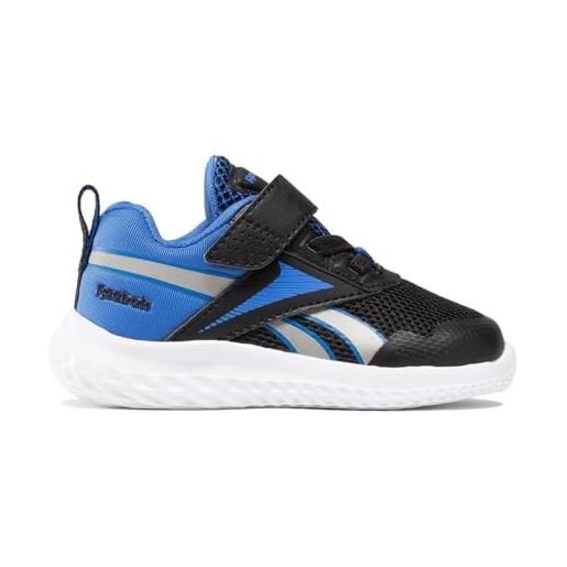 Reebok rush runner 5 td, sneaker bimbo 0-24, cblack/vecblu/pewter, 21.5 eu