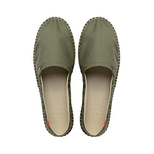 Havaianas origine iii, espadrille unisex - adulto, verde, 38 eu