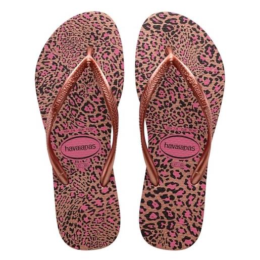 Havaianas slim animals rose. Golden infradito crocus rose/golden blush, 10/11 uk bambine e ragazze, crocus rose golden blush