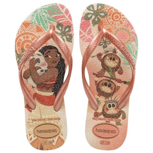 Havaianas kids slim princess - infradito bambine, pink clay, 