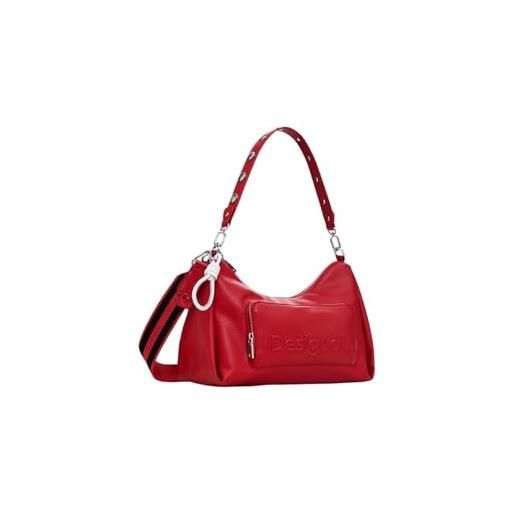Desigual borsa a mano in pu, da donna, taglia unica, rosso, one size