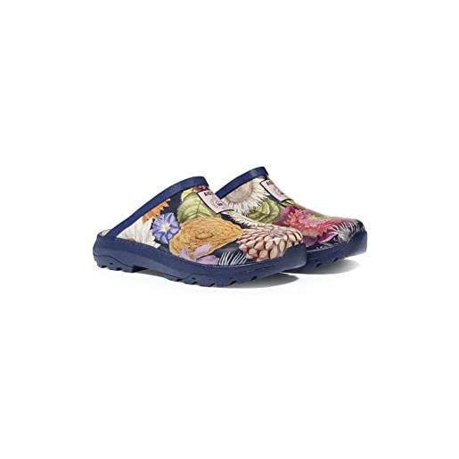 Aigle corlay print, zoccoli, donna, multicolore (kew multibloom), 40 eu
