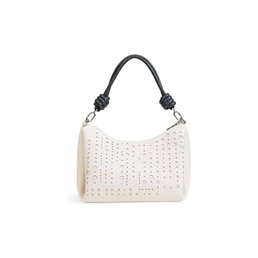 Desigual borsa a mano in poliuretano, colore bianco, taglia unica, bianco, one size