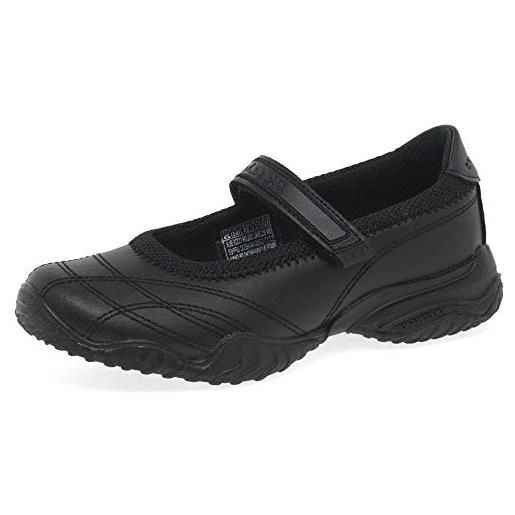 Skechers velocity - pouty, ballerine bambine e ragazze, nero, 29 eu