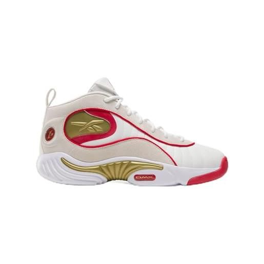 Reebok answer iii, sneaker unisex-adulto, white/vintagechalk/vectorred, 44.5 eu