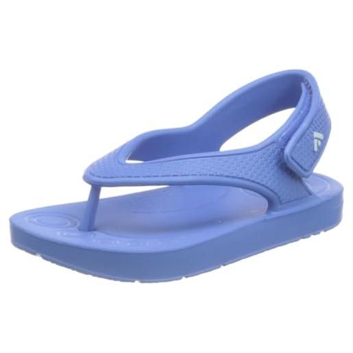 Fitflop iqushion-infradito per bambini, tinta unita, con tracolla, unisex, rocket blue, 28 eu