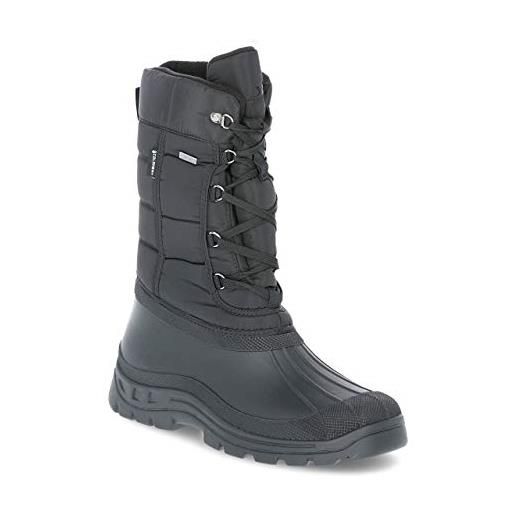 Trespass straiton ii - stivali da neve uomo, nero (black), 41 eu