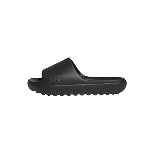 adidas unisex - adulto adilette lumia slides, core black/core black/core black, 48.5 eu