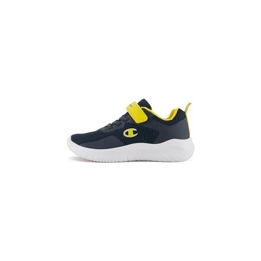 Champion softy evolve, scarpa da ginnastica da corsa bambini e ragazzi, blue bs011, 23 eu