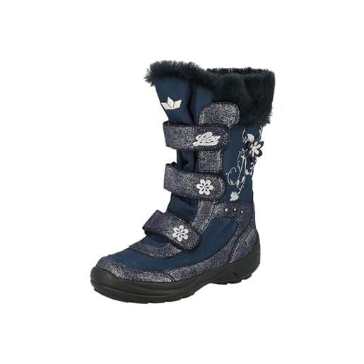 Lico mary v, stivali da neve, bambine e ragazze, blu (argento/marino), 33 eu