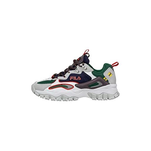 FILA ray tracer tr2, scarpe da ginnastica uomo, rosa verdant green gray violet, 41 eu stretta