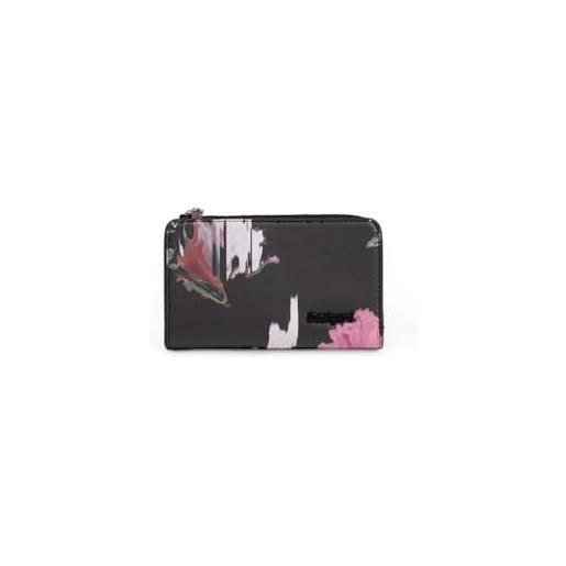 Desigual accessories pu small wallets, portafoglio bi-fold da donna, nero, 16